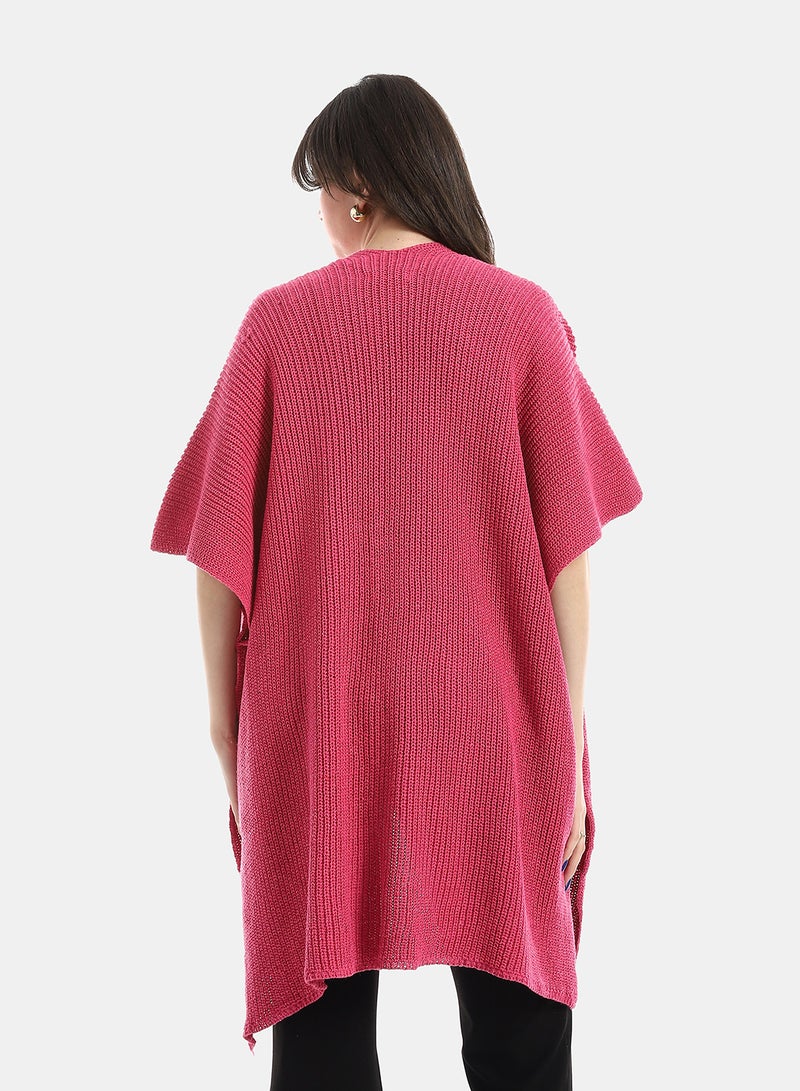 Andora Pink Regular Fit Cape - Image 3
