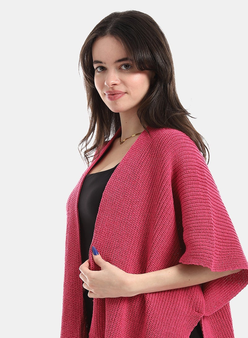 Andora Pink Regular Fit Cape - Image 4