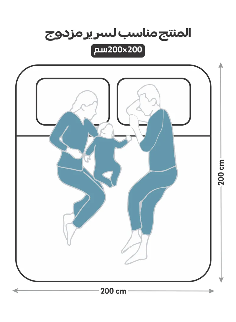 دوناتيلا طقم لحاف فندقي من أنسونيا، 6 قطع، مقاس كينج، مخطط، مناسب لجميع المواسم، مع وديعة بديلة للريش