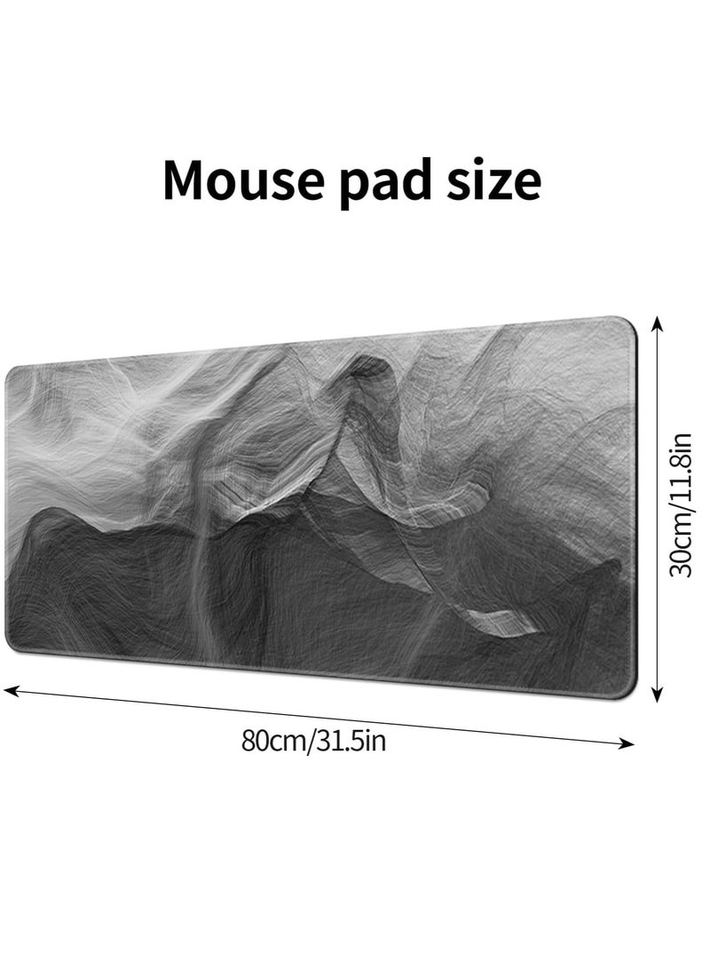 Mouse base and large extended rubber anti slip gaming keyboard with soft fabric surface, suitable for desktop computers 80 cm x 30 cm 3mm  - Image 2