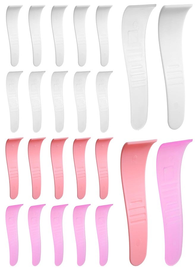 Fyntave 20 Pcs Hair Removal Spatulas Sticks Portable Hair Wax Cleansing Spatulas Sticks Plastic Non-Stick Wax Removal Applicator Depilatory Creams & Mask Scraper Reusable for Women Men - Image 1