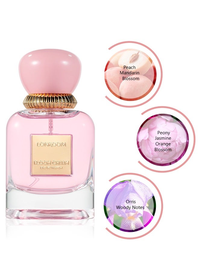 LONKOOM BLOOM CHARM EDT For Women 75ML - Image 3