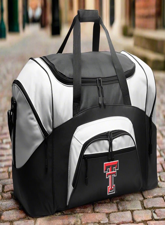 Broad Bay Large Texas Tech Duffel Bag - Texas Tech Suitcase or Gym Bag For Men Or Her (Black) - Image 2
