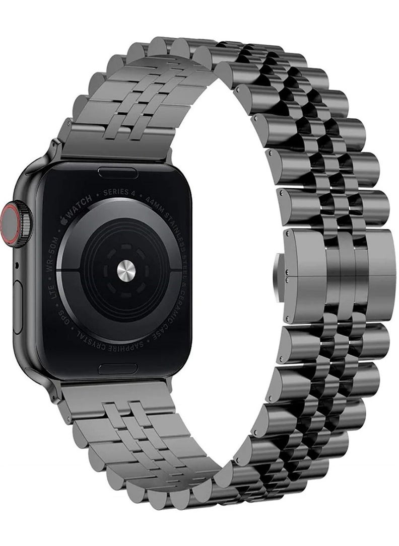 Stainless Steel Apple Watch stainless steel  Band Strap  42 44 45 49MM Black Black  - Image 1