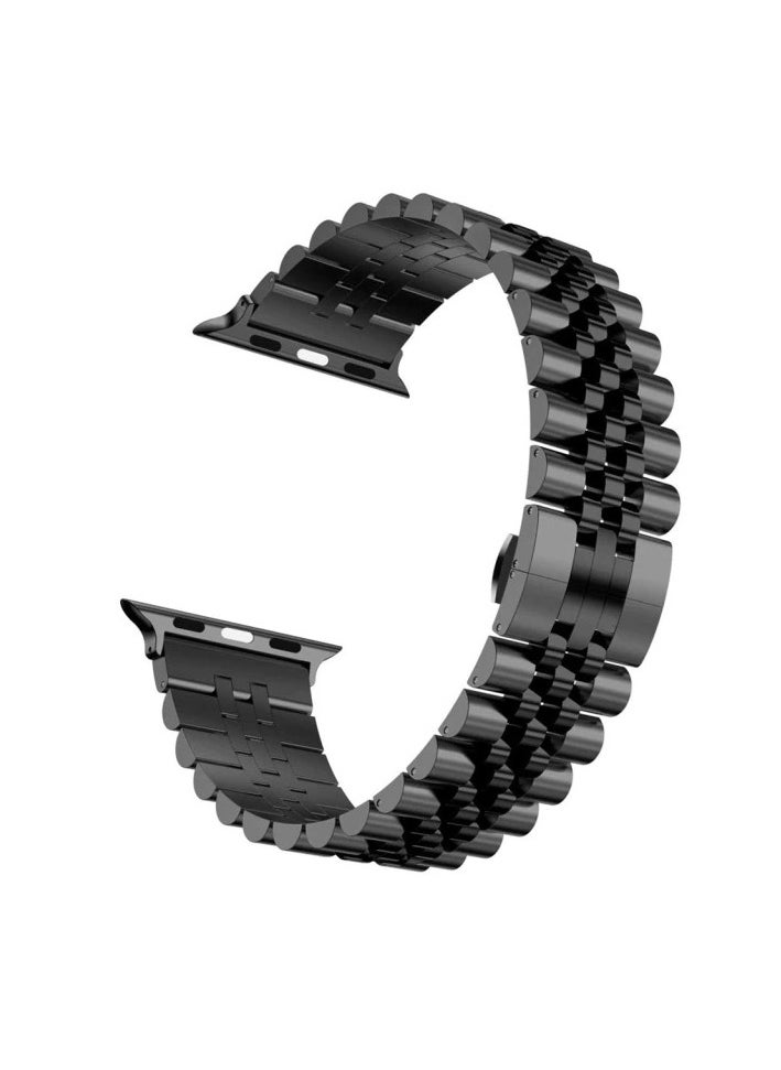 Stainless Steel Apple Watch stainless steel  Band Strap  42 44 45 49MM Black Black  - Image 2