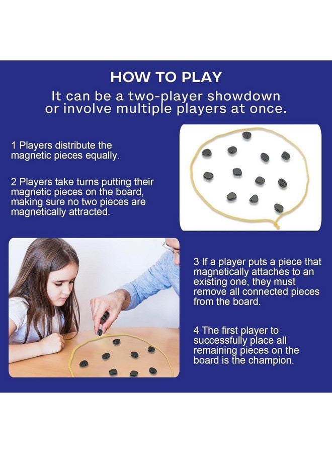 Famous Quality لعبة مغناطيسية مشهورة عالية الجودة للأطفال والبالغين مع مغناطيس وحبل لانيار، لعبة عائلية ممتعة للأصدقاء لجميع الأعمار - Image 3