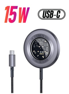 SYOSI Magnetic Wireless Charger, Wireless Charging Pad 15W Fast for iPhone Magsafe Charger Compatible for iPhone 14/14 Pro/14 Pro Max/13/12 Series