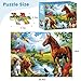 VOLUVOLU 300 Piece Jigsaw Puzzle for Adults 300 Piece Jigsaw Puzzle for Kids Horse and Cat Jigsaw Puzzles Animal Jigsaw Puzzles Creative Games and Holiday Party Gifts Fun and Challenging Family Games - Image 4