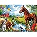 VOLUVOLU 300 Piece Jigsaw Puzzle for Adults 300 Piece Jigsaw Puzzle for Kids Horse and Cat Jigsaw Puzzles Animal Jigsaw Puzzles Creative Games and Holiday Party Gifts Fun and Challenging Family Games - Image 2