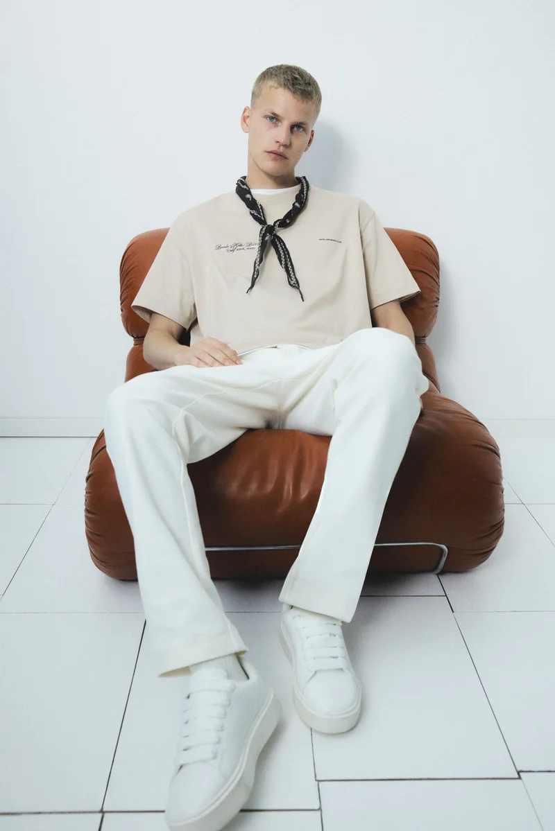 H&M Loose Fit Printed T-shirt