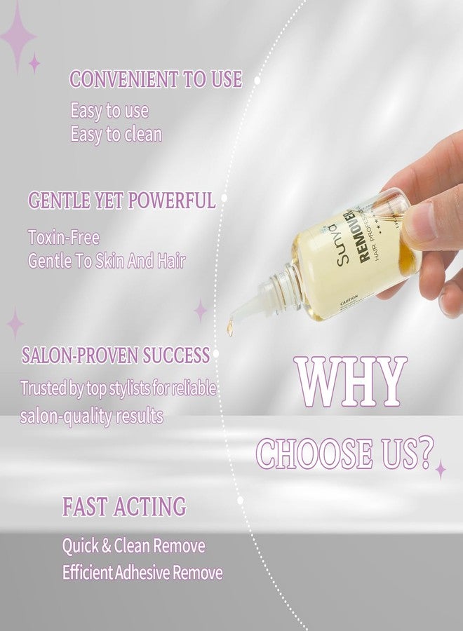 Sunya Tape in Extension Remover, Wig Glue Remover, Tape in Hair Extensions Remover, Fast Acting Hair Extensions Remover 30ml - Image 5