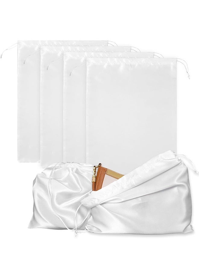 4Pcs Dust Bags for Handbags, Purse Dust Bags for Storage Handbag Storage Organizer Silk Dust Bags with Drawstring - Image 1