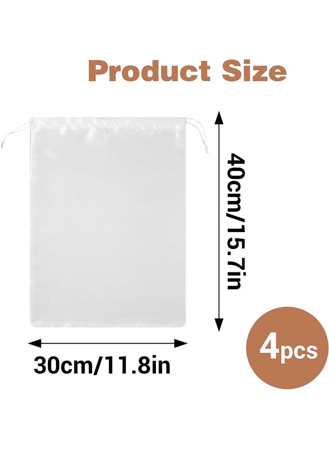 4Pcs Dust Bags for Handbags, Purse Dust Bags for Storage Handbag Storage Organizer Silk Dust Bags with Drawstring - Image 2