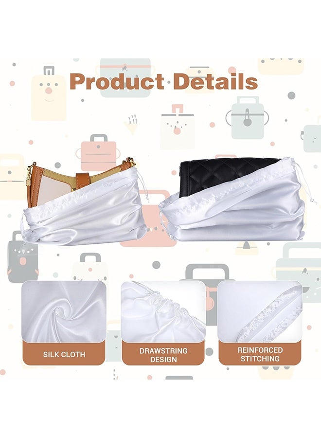 4Pcs Dust Bags for Handbags, Purse Dust Bags for Storage Handbag Storage Organizer Silk Dust Bags with Drawstring - Image 3