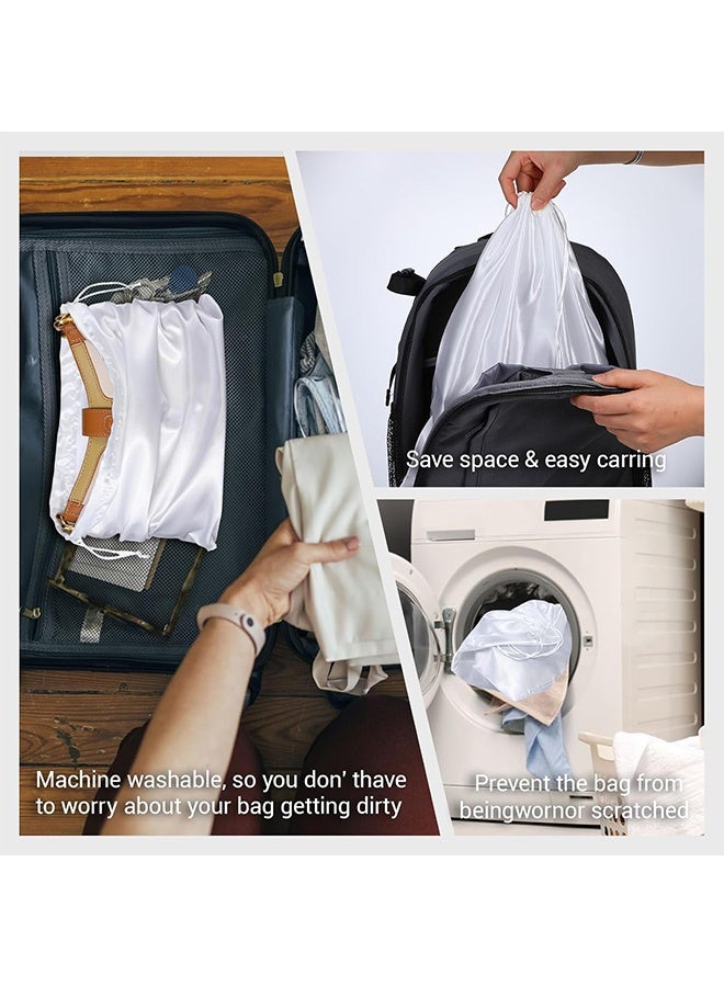 4Pcs Dust Bags for Handbags, Purse Dust Bags for Storage Handbag Storage Organizer Silk Dust Bags with Drawstring - Image 5