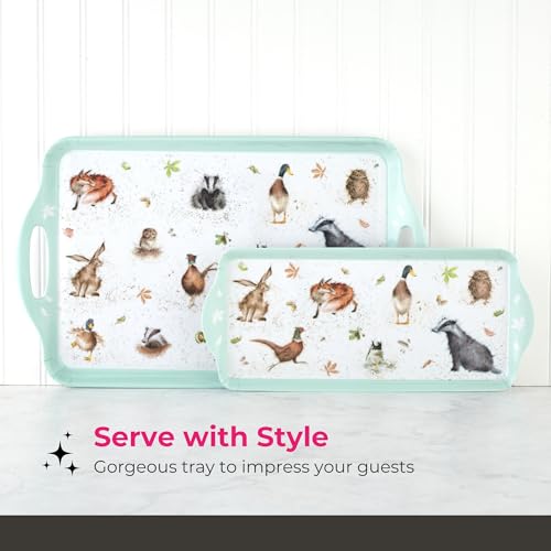 Pimpernel Wrendale Designs Large Handled Tray, Woodland Creatures - Cottagecore Kitchen Decor - Melamine Serveware Tray for Snacks, Breakfast, Tea - Dishwasher Safe - Great Gift for Animal Lovers - Image 5