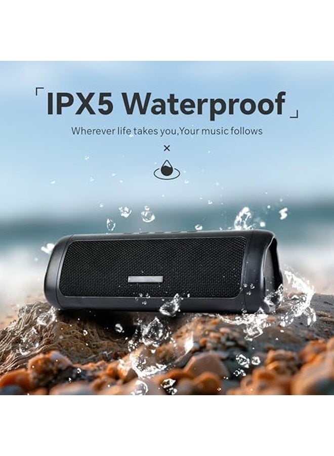 Baytion Portable Bluetooth Speaker | IPX5 Waterproof, TWS Pairing, Bluetooth 5.3, HD Sound, 24H Playtime, Beat-Dynamic Lights - Image 4