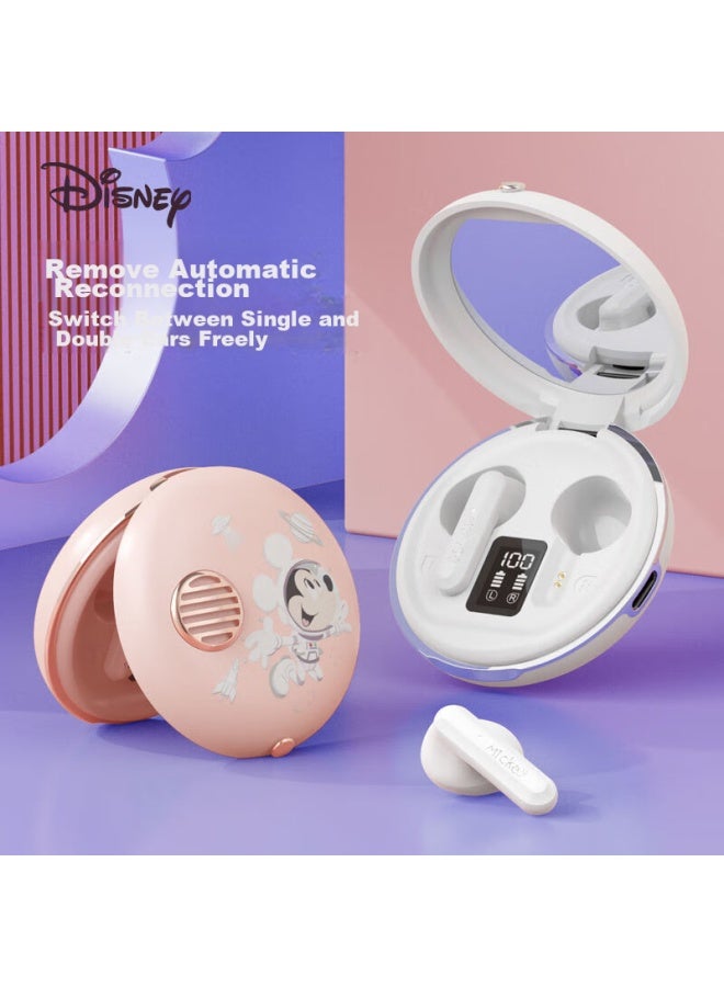 Gusgu Disney Co-branded True Wireless Bluetooth Earphones, Semi-in Ear Music Sports Running Noise-cancelling Headphones, Compatible With Apple Huawei Xiaomi Phones, Pink Fx-902v - Image 2