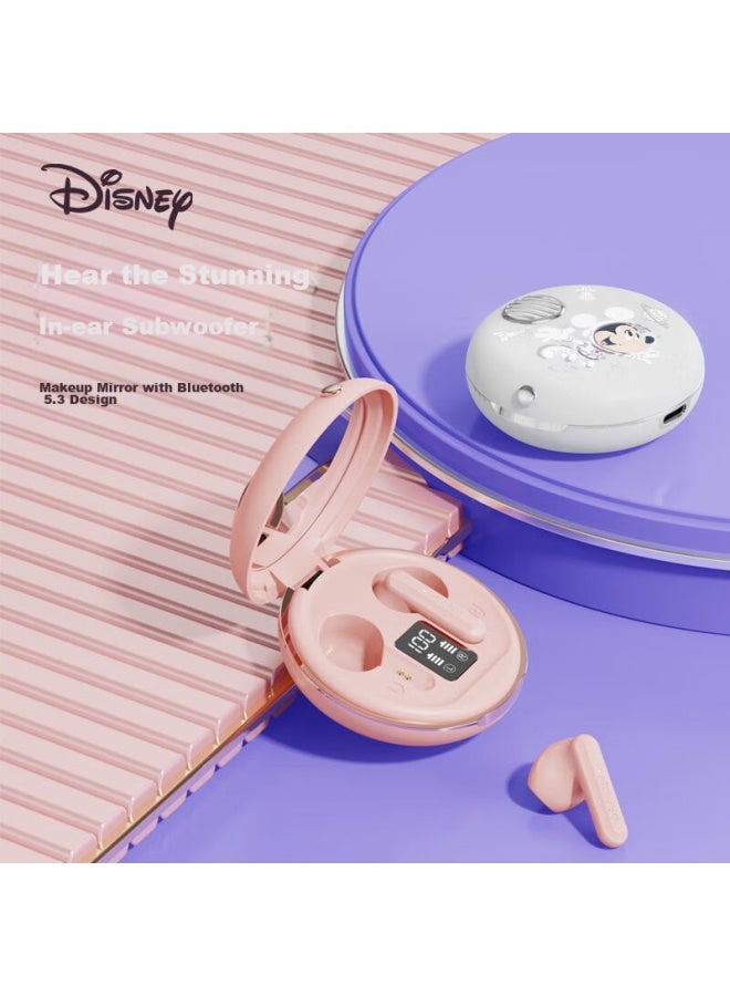 Gusgu Disney Co-branded True Wireless Bluetooth Earphones, Semi-in Ear Music Sports Running Noise-cancelling Headphones, Compatible With Apple Huawei Xiaomi Phones, Pink Fx-902v - Image 5