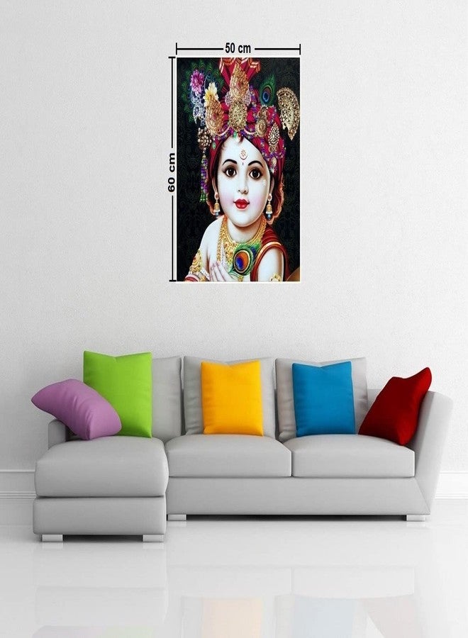 Asmi Collections Little Baal Krishna Self Adhesive Wall Painting Sticker - Image 3