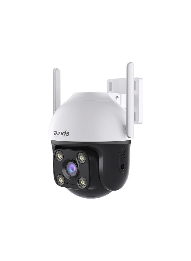 تيندا كاميرا المراقبة الخارجية الدوارة والمائلة Wi-Fi Tenda CH7-WCA V1.0 بدقة 4 ميجابكسل، رؤية ليلية كاملة الألوان، تغطية 360°، صوت ثنائي الاتجاه، كشف الأشخاص والمركبات، إنذار بالصوت والضوء، مثالية للساحات والمزارع والمتاجر - Image 2