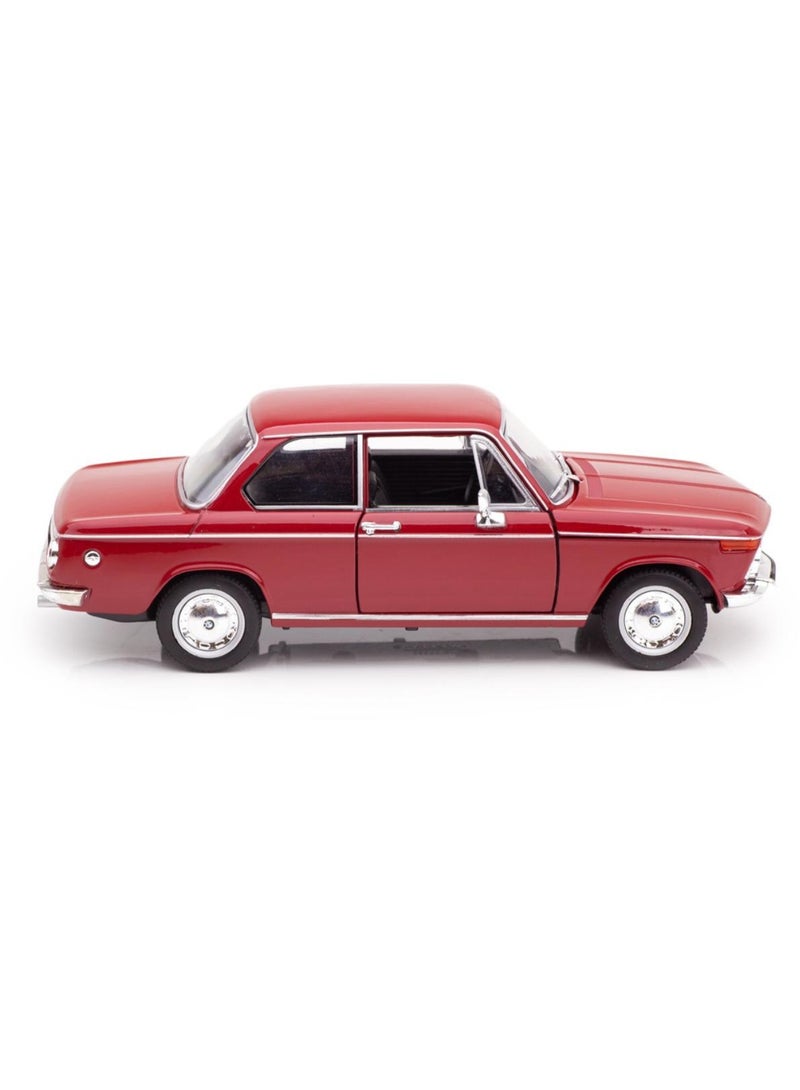 Welly Classic BMW 2002 Ti 1968 Die-Cast Model Car 1:24 Scale – Red - Image 3