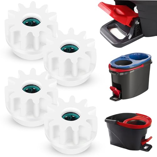 CANIPHA 4Pcs Spin Mop Replacement Parts, Spin Mop Bucket Clutch Bearing Gear Sprockets Replacement Compatible with Ocedar, One Way Bearing Sprockets Pedal Repair Replacement for Vileda and More Rotation Mop - Image 1