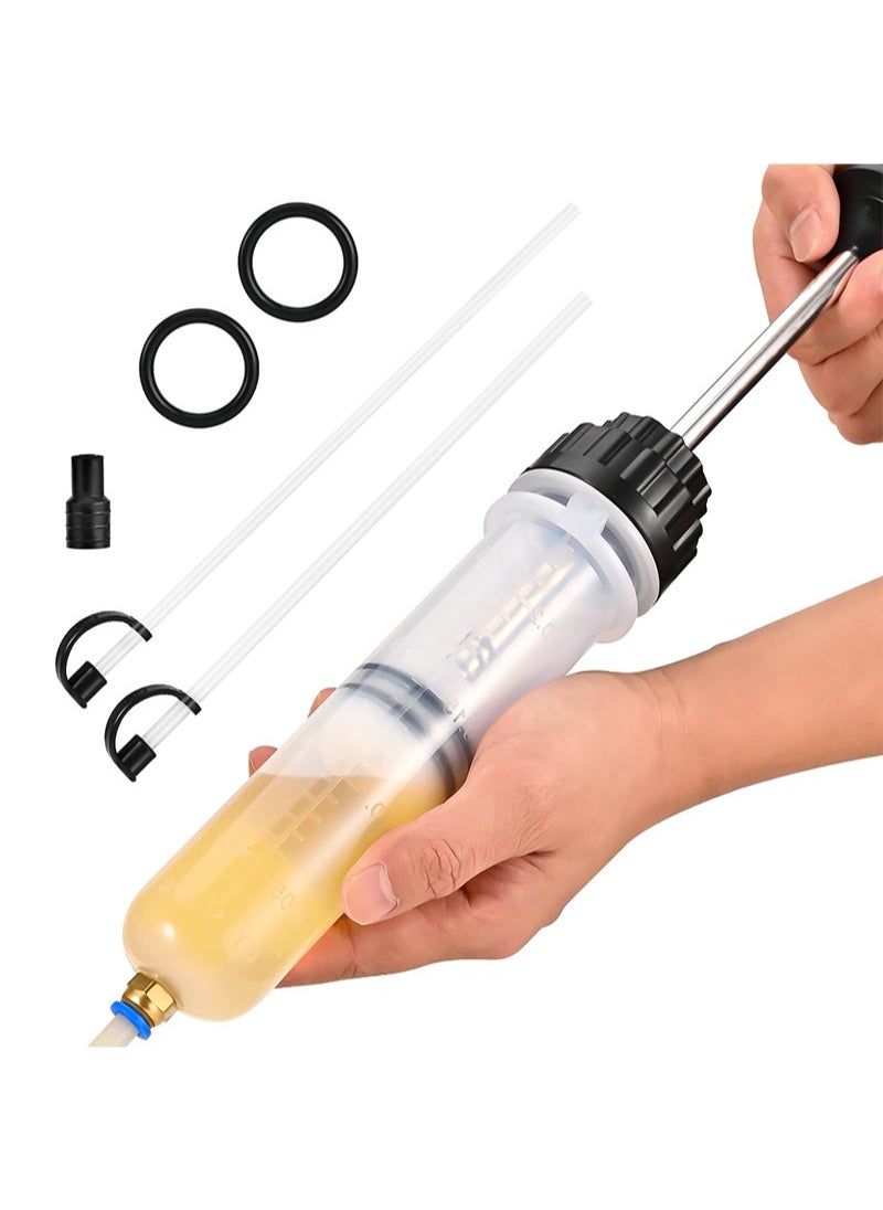Aikanbo 200CC Automotive Fluid Extractor Pump，Premium Manual Extraction， Fill Pump with 2 Hoses，Oil Syringe with Powerful Suction，Fluid Oil Change Evacuator  - Image 1
