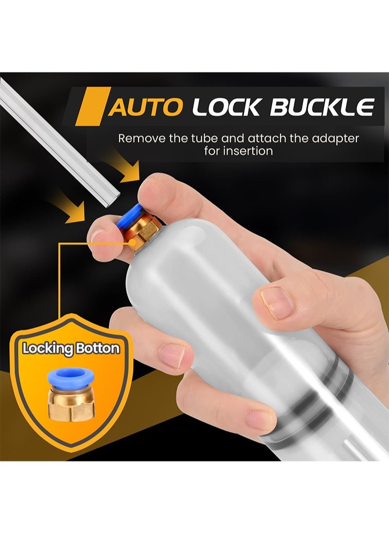 Aikanbo 200CC Automotive Fluid Extractor Pump，Premium Manual Extraction， Fill Pump with 2 Hoses，Oil Syringe with Powerful Suction，Fluid Oil Change Evacuator  - Image 4