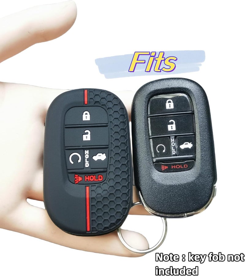 RUNZUIE Silicone Key Fob Cover Set for Honda - Image 2