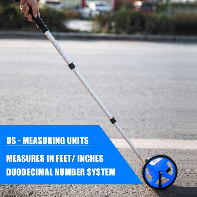 Zozen Measuring Wheel, Blue 6Inch Measure Wheel, Distance Measuring in Feet, Rolling Measurement [Up To 10,000Ft], Telescopic/Mechanical/One Key to Reset, Include Carrying Bag. - Image 5