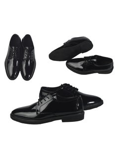 Generic Men's shoes, natural leather - black  - Image 4