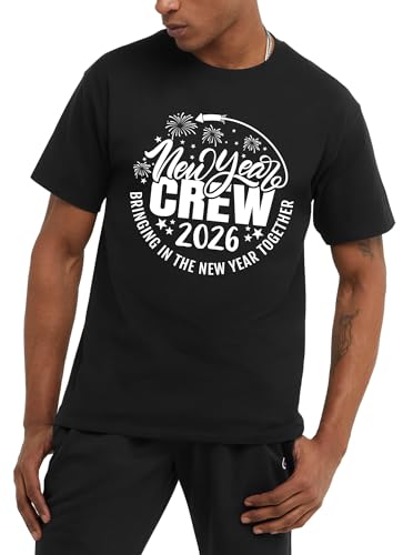 CAZYCHILD Happy New Year Shirt for Men Christmas Shirts Holiday Party Family Tshirt 2026 New Years Day Eve Gift Tops - Image 2