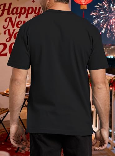 CAZYCHILD Happy New Year Shirt for Men Christmas Shirts Holiday Party Family Tshirt 2026 New Years Day Eve Gift Tops - Image 4