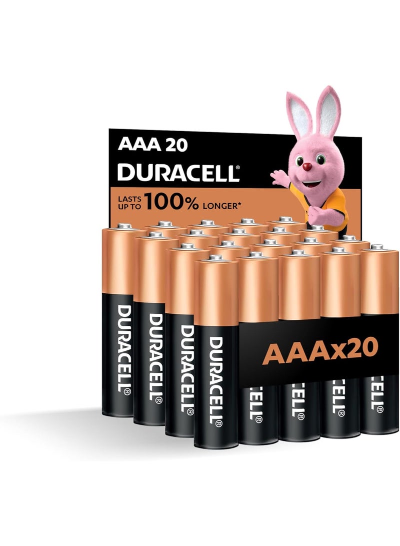 Duracell AAA batteries (pack of 20), Original batteries, Duracell batteries long lasting power - Image 1