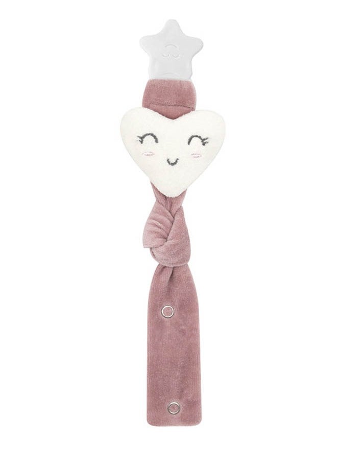 بيبي جيم BabyJem Soother Holder Heart in Rose (Model 743RS) 