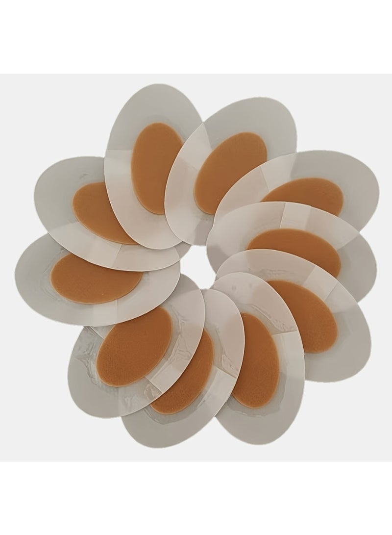 10pcs Transparent Gel Anti-Blister Pads | Waterproof Heel & Toe Protectors for Foot Pain Relief - Image 1