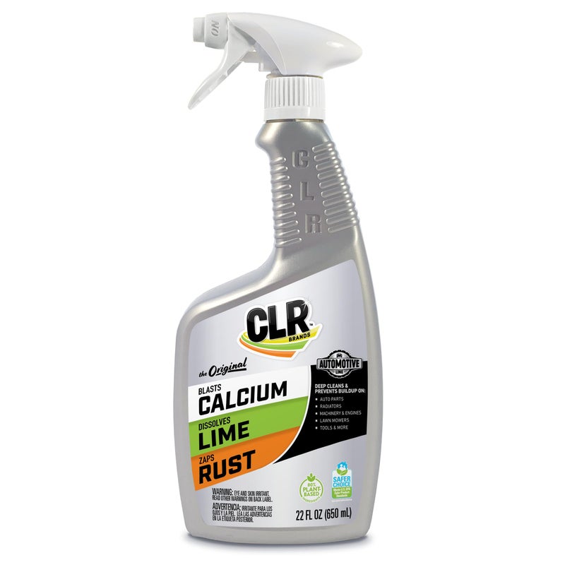 CLR رذاذ مزيل الكالسيوم والليمون والصدأ من CLR Brands للسيارات، 22 أونصة، رذاذ تنظيف لأسطح متعددة، معتمد من EPA كخيار أكثر أمانًا، منظف خالي من الأمونيا والفوسفات والمبيض - Image 1