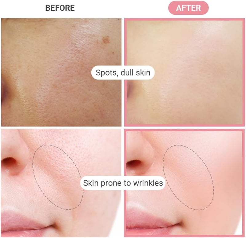 TENZERO Pink Hyaluronic Acid Niacinamide Serum Heart Pad 50ea Hydrating Brightening Glowing Face Toner Pads Korean Facial Radiance Pads Dry Skin 150g - Image 3