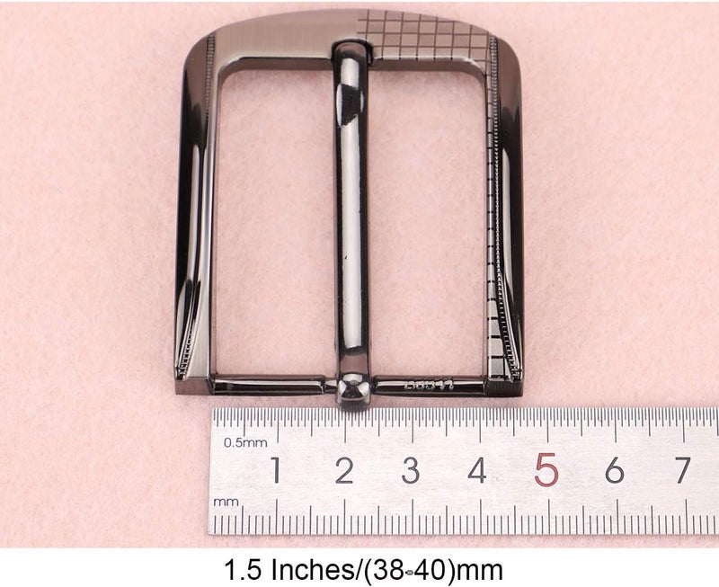 McFanBe 1.5 Inches (38-40 mm) Belt Buckle Single Prong Square Replacement Buckle for Men Women Belt - Image 5