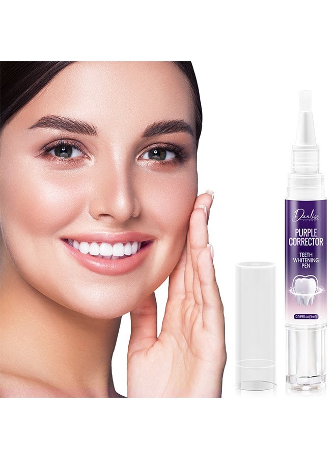 danliss Tooth Cleaning Pen - Teeth Whitening Pen, Purple Corrector, Lightens, Removes Stain, Safe on Tooth, Improves the Appearance of Teeth, Enjoy the Most Beautiful Smile Motivation - Image 1