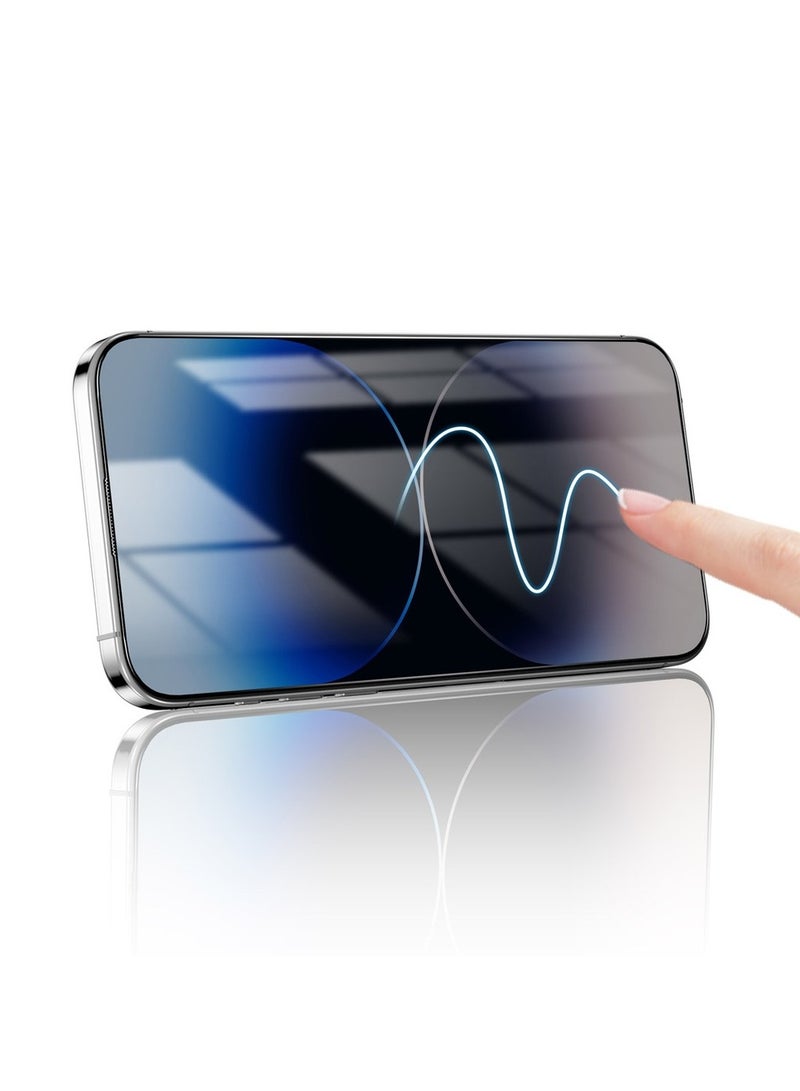 Green Lion 9H Steve HD Glass Protector for iPhone 15 Pro - Black Edge/Clear - Image 5