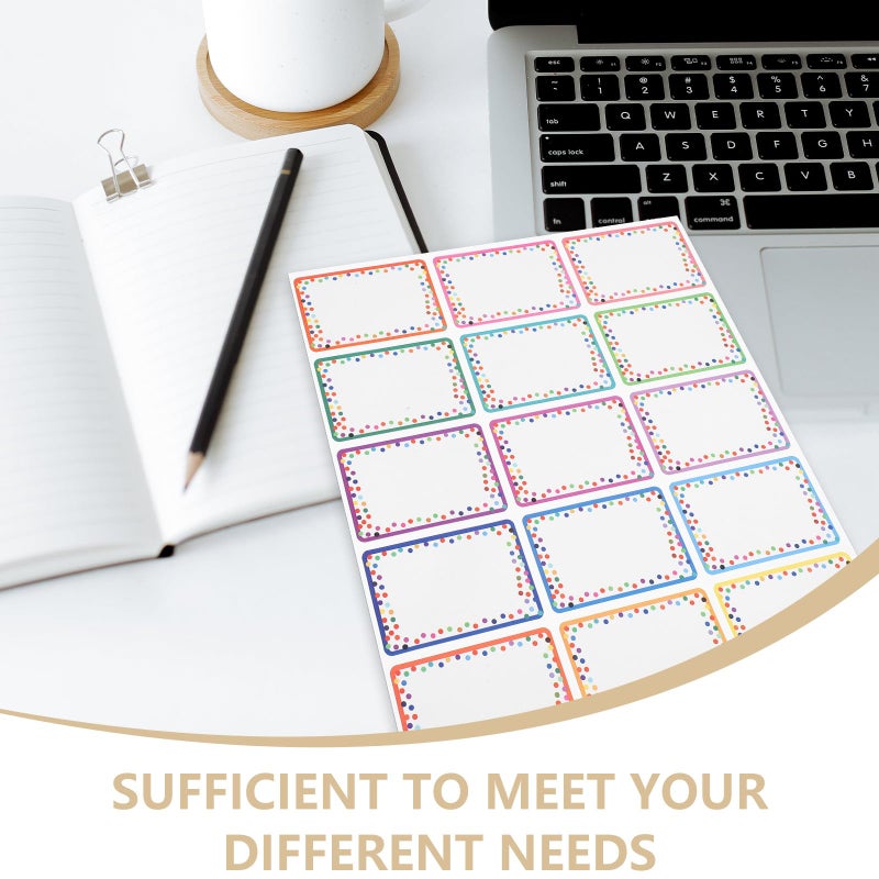 345 Pcs Waterproof Name Label Stickers 23 Sheets Self Adhesive Blank Tags For School Office Organization - Image 4