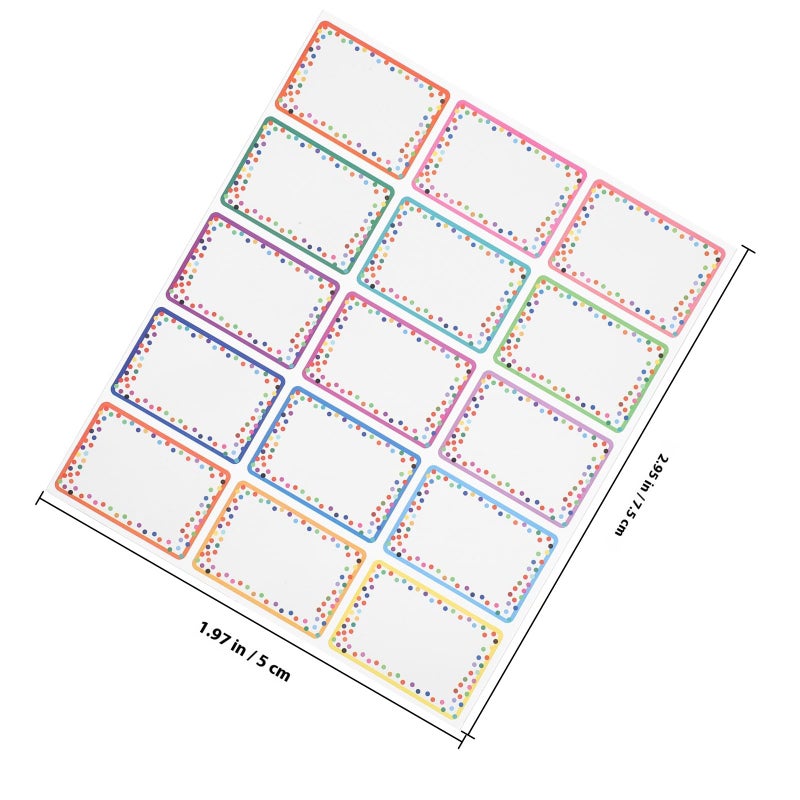 345 Pcs Waterproof Name Label Stickers 23 Sheets Self Adhesive Blank Tags For School Office Organization - Image 3