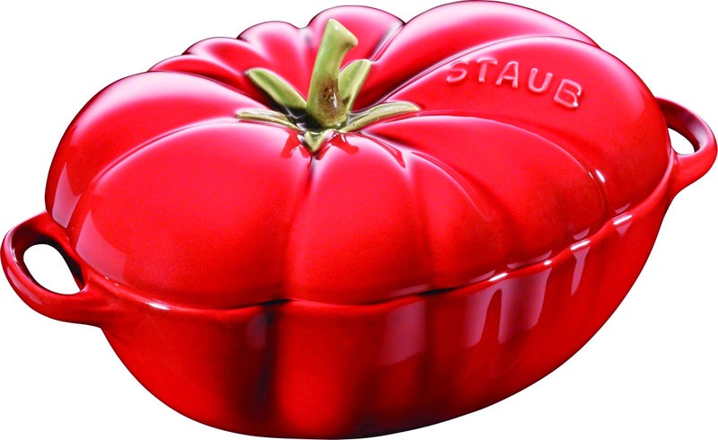 Staub Tomato Casserole 40511-855-0 Enamelled Surface Ceramic - Image 1