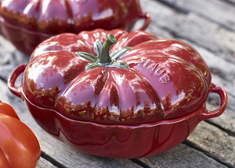 Staub Tomato Casserole 40511-855-0 Enamelled Surface Ceramic - Image 2