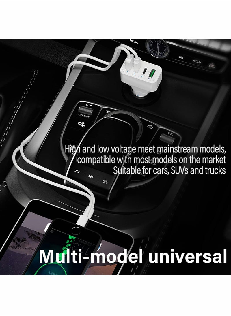 Y&D USB C Car Charger 40W 4 Ports Lighter Adapter Socket with PD Fast  - Image 4