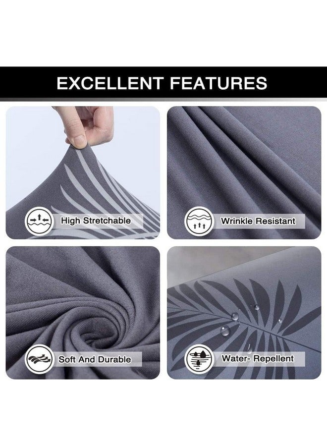 B BESTILO Sofa Cover 3 Seater and 2 Seater Fully Covered Universal 5 Seater Sofa Cover Non-Slip Sticky Elastic Stretchable Sofa Set Slipcover Protector for (3+1+1 Seater), Grey Fern - Image 5