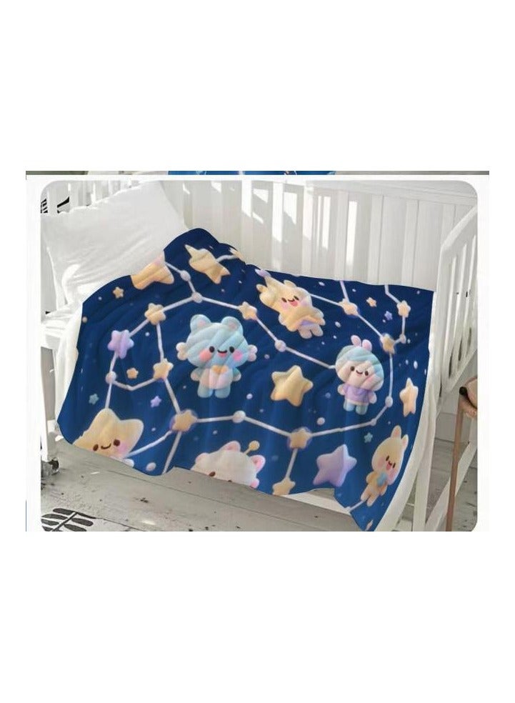 general Flannel thin blanket (warm and comfortable, suitable for sleep, gaming, dust removal and sandproof) 150cm*200cm - 285 - Image 3