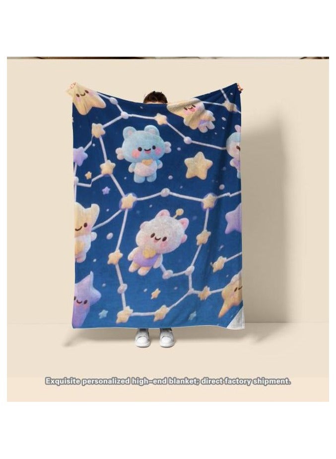 general Flannel thin blanket (warm and comfortable, suitable for sleep, gaming, dust removal and sandproof) 150cm*200cm - 285 - Image 4